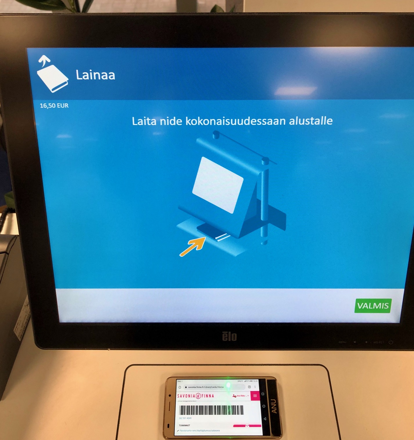 Mobiilikirjastokortti Savonia-Finnassa