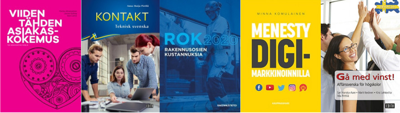 Runsaasti uusia e-kirjoja kirjaston kokoelmassa