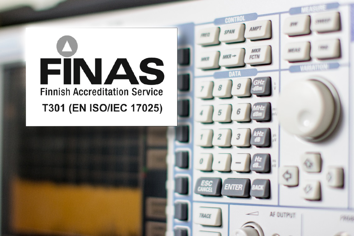 EMC FINAS T301 (EN ISO/IEC 17025)