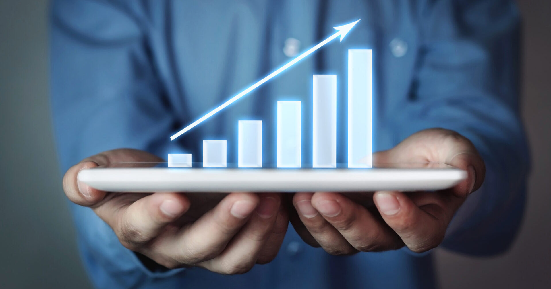 pylväsdiagrammi näytön päällä