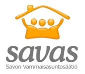 Savaksen logo, jossa lukee: Savas Savon vammaisasuntosäätiö