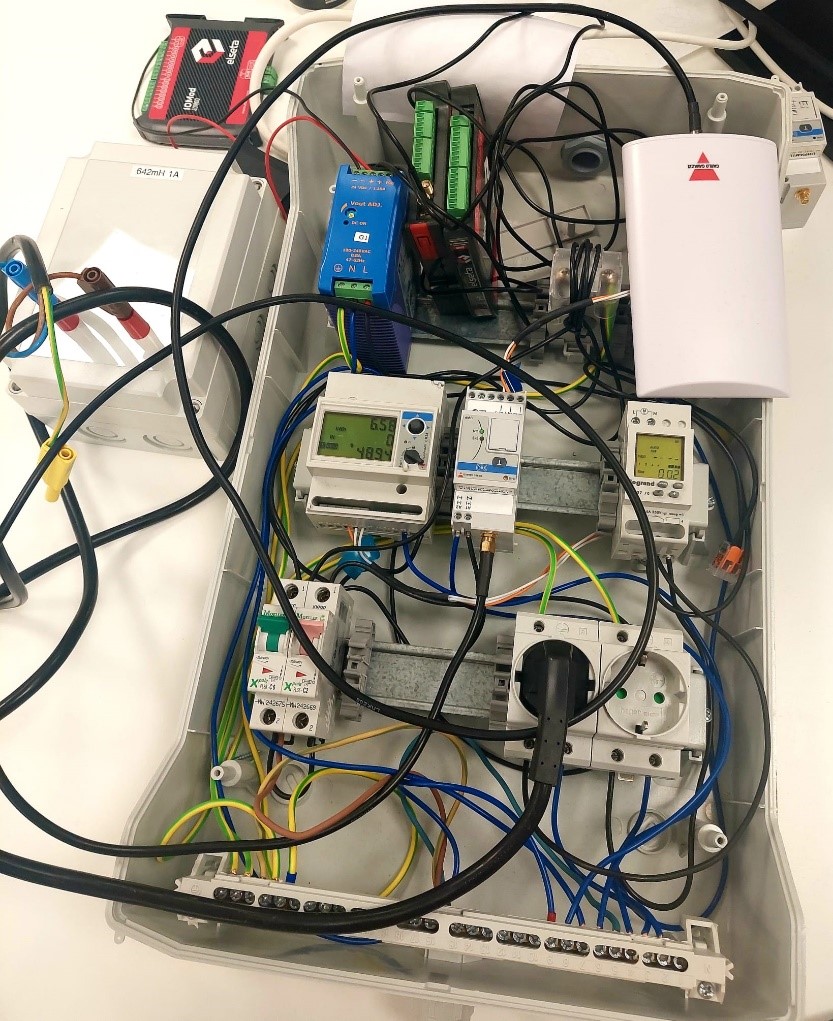 Figure 1: Carlo Gavazzi Instrument used for Energy Measurement (Photo by Tahsina F Tasmi).