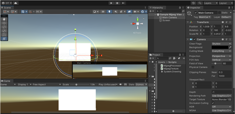 Figure 2: Unity3D VR environment platform.