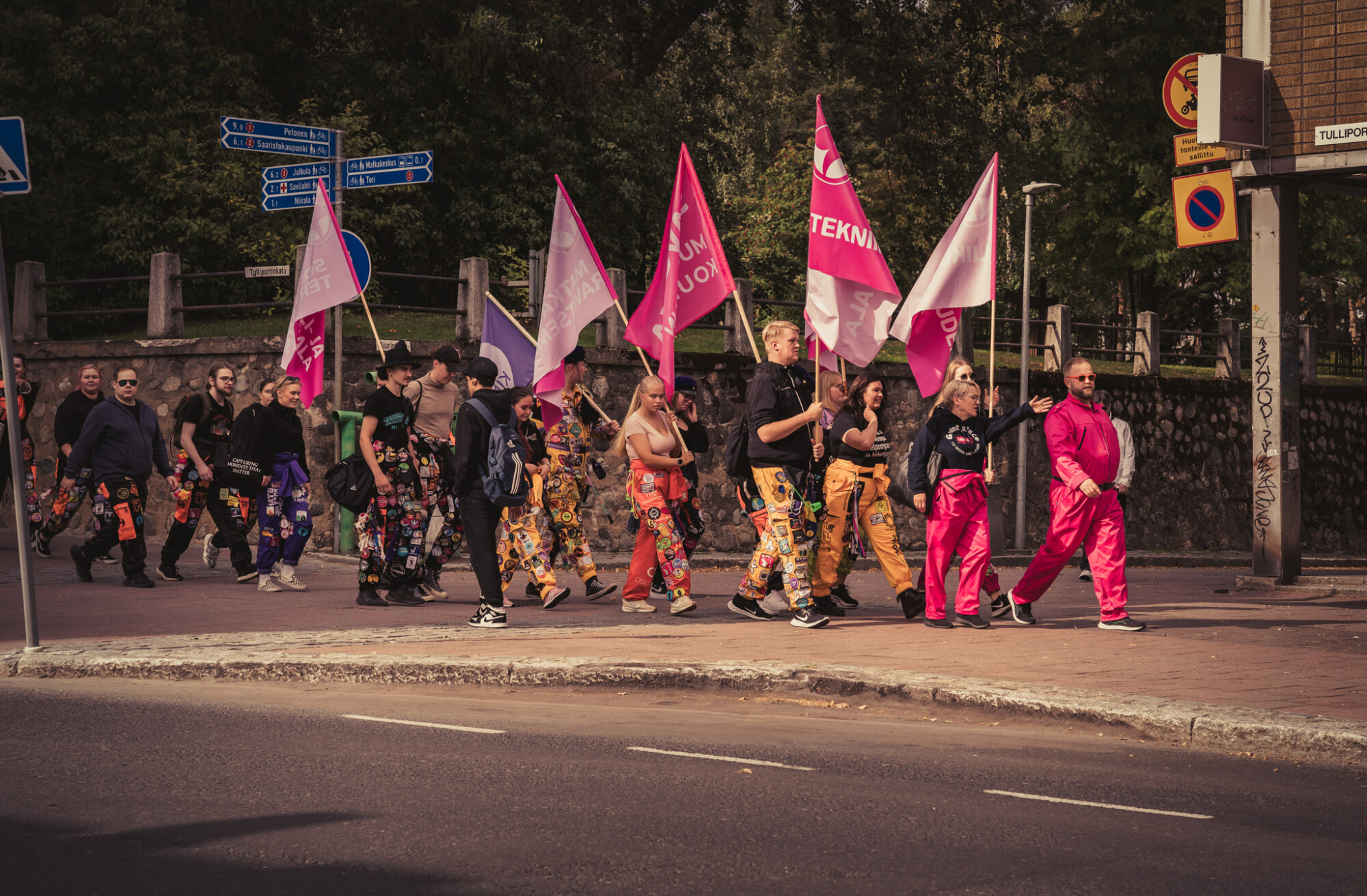 Kulkue lähestyi Kuopion toria.