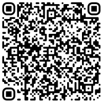 Mustavalkoinen QR-koodi valkoisella taustalla. Koodi koostuu pienistä mustista neliöistä, jotka on järjestetty neliömäiseen ruudukkoon, ja se on tarkoitettu skannattavaksi laitteella, jotta pääsee nopeasti käsiksi digitaaliseen tietoon tai verkkosivustolle.